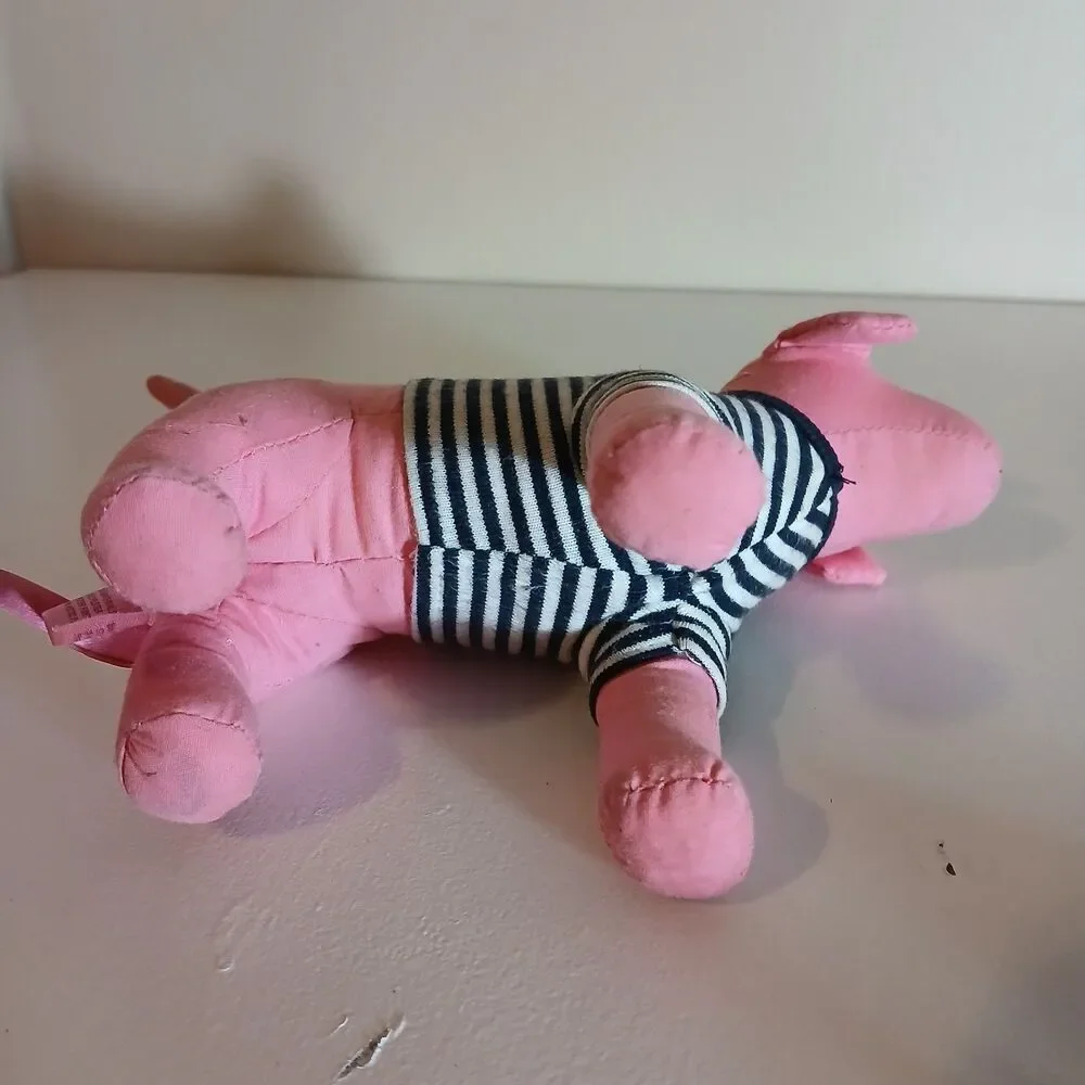 Victoria's Secret PINK Sailor Nautical Anchor Dog Plush Stuffed Animal 7